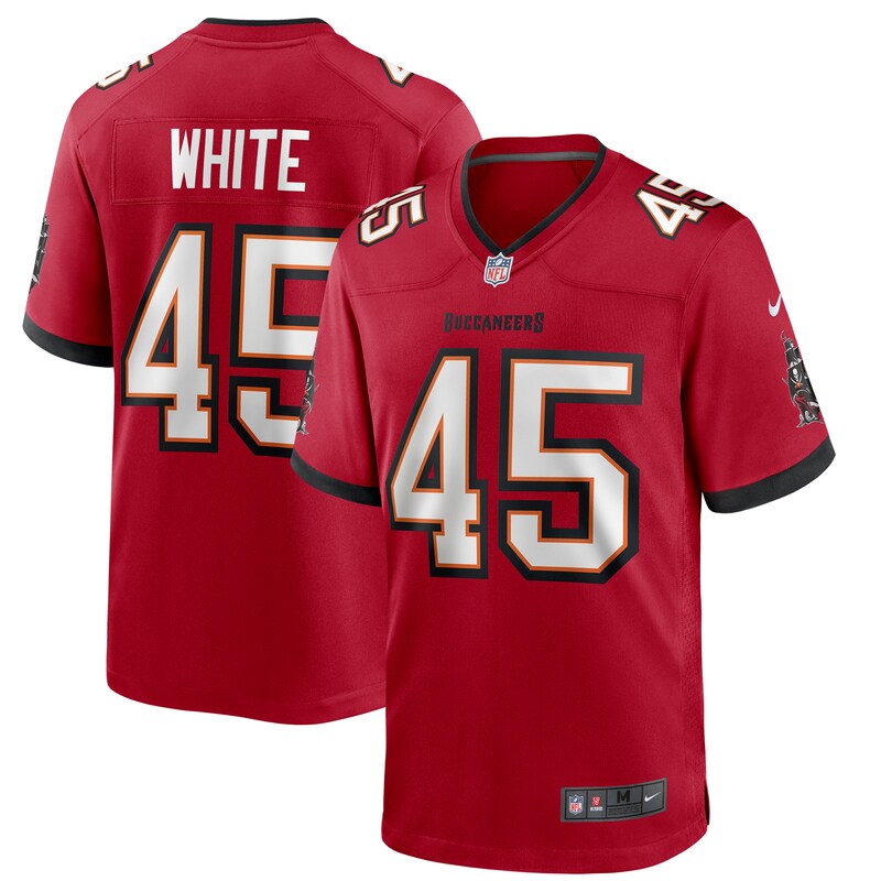 None Devin White TB Buccaneers Iconic Durable Jersey Game Day Wear