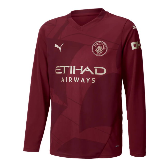 Man City Long Sleeve Third Shirt 2024-2025 edition (Junior