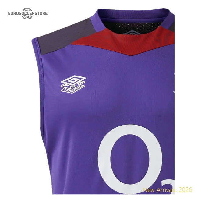 2024-2025 England Rugby Sleeveless Jersey (Violet) - Kids