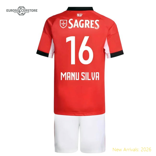 Sl Benfica Children 2025 Home Jersey Shirt Football Fan Football Fan Football Fan Match Day Essential