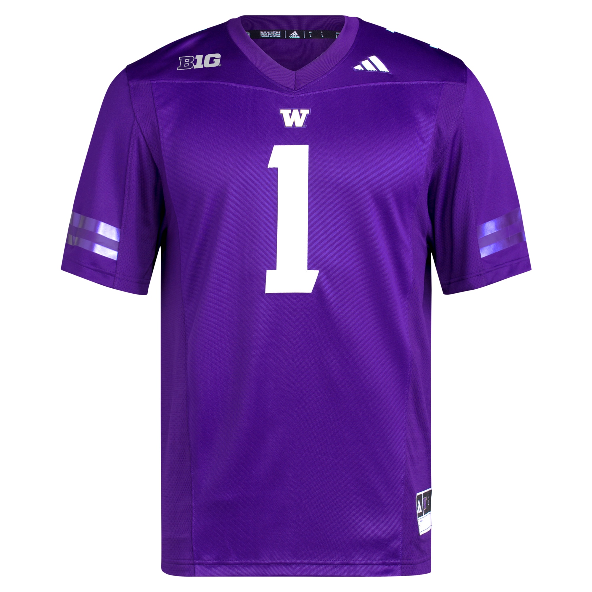 #1 Washington Huskies Premier Football Jersey - Purple