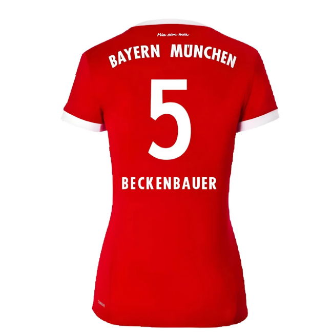 Bayern Womens Home Shirt Xl Excellent Xl Beckenbauer #5 Superior C...