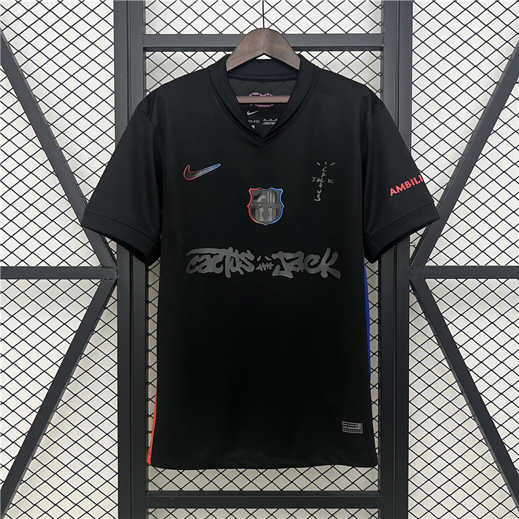 Breathable Barca 2425 Barcelona X Travis Scott Away Football Shirt