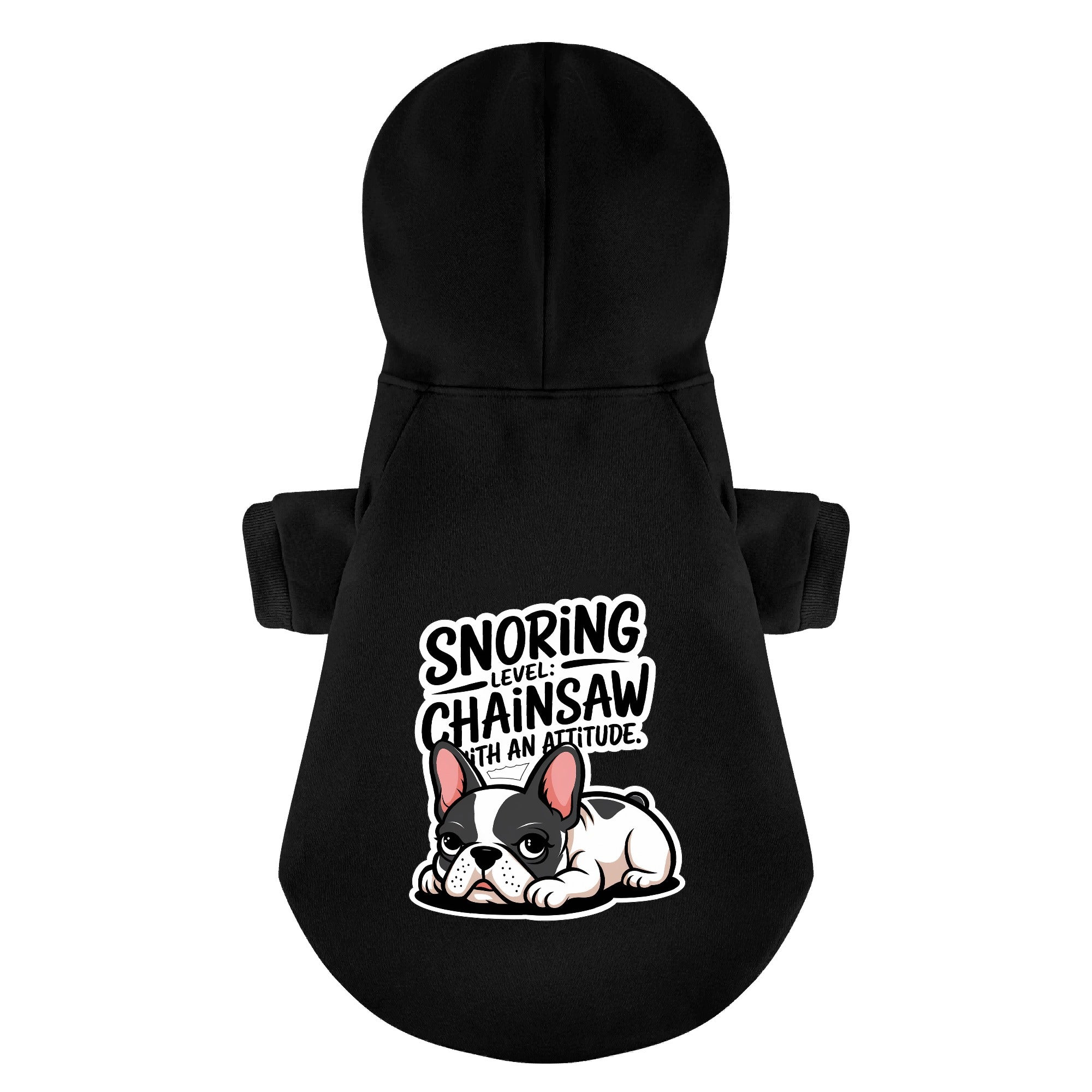 Lifestyle-Driven Snoring - Personalized French Bulldog Hoodies With F...