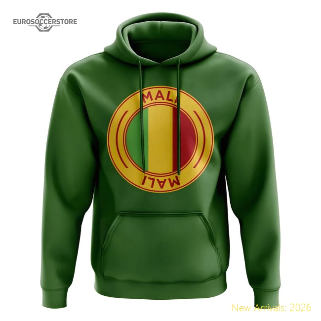Mali Football Badge Hoodie (green) - Excellent Value - Supporter Edition
