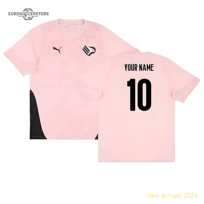 2025-2026 Palermo Fc Training Match Jersey (pink) (your Name)