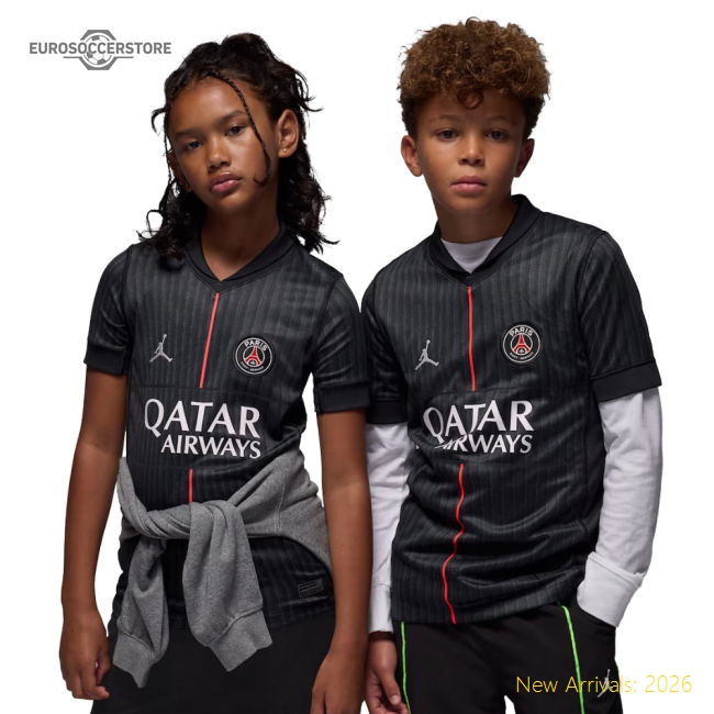 Premium Football Team Kids Jersey 2025-2026 Non-irritating