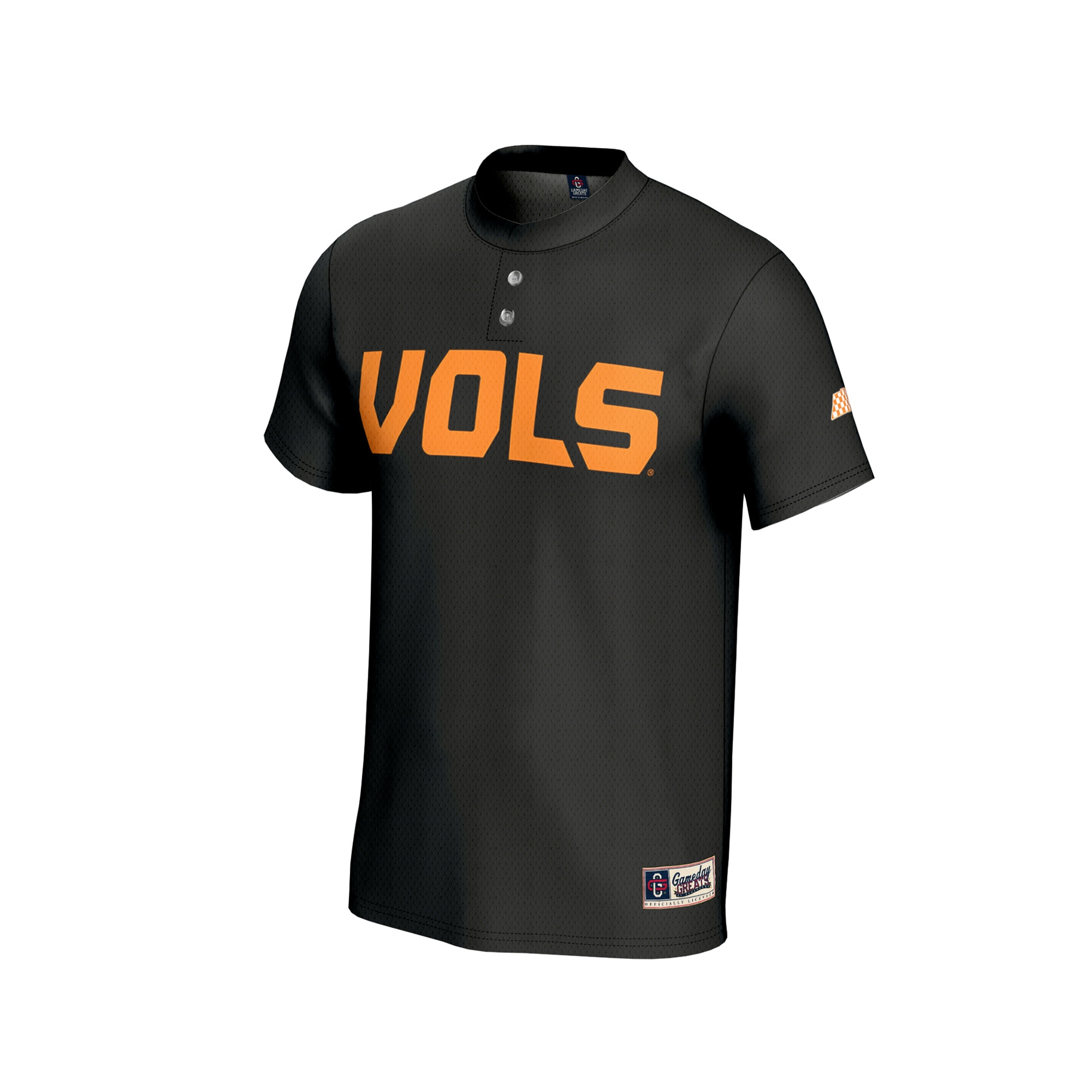 [NJP] Tennessee Volunteers GameDay Greats Unisex Lightweight Baseball Fashion Jersey - Black