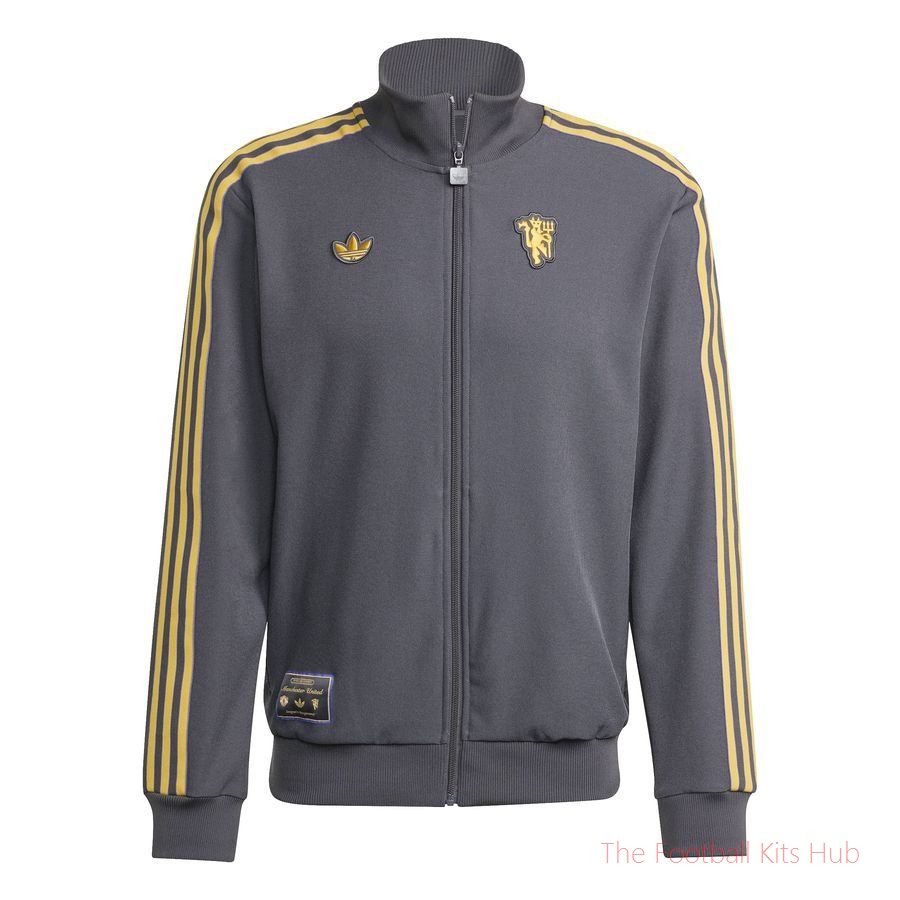 Manchester United Track Top Terrace Icons - Utility Black
