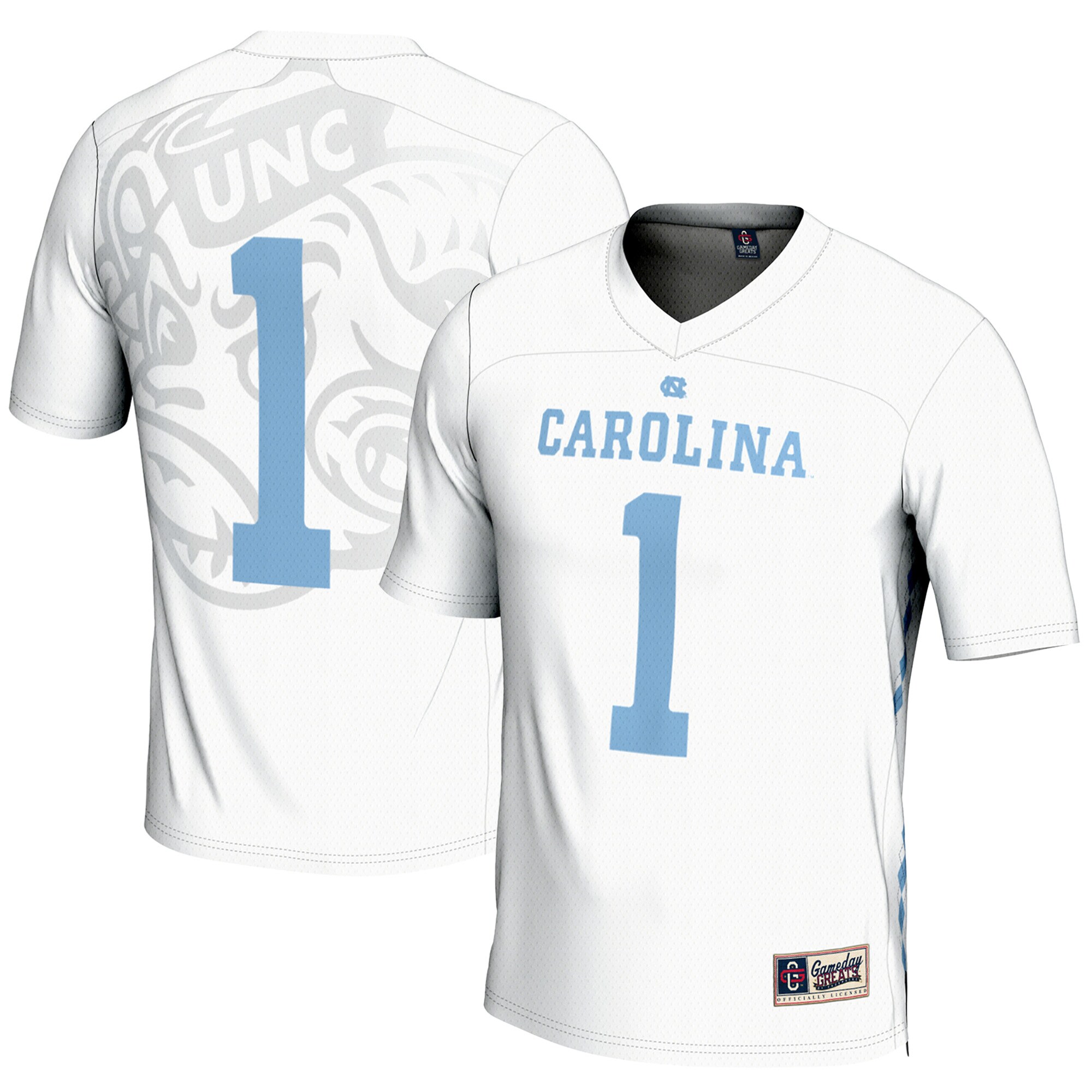 [DDG] North Carolina Tar Heels GameDay Greats Lightweight Men's Lacrosse Jersey - White