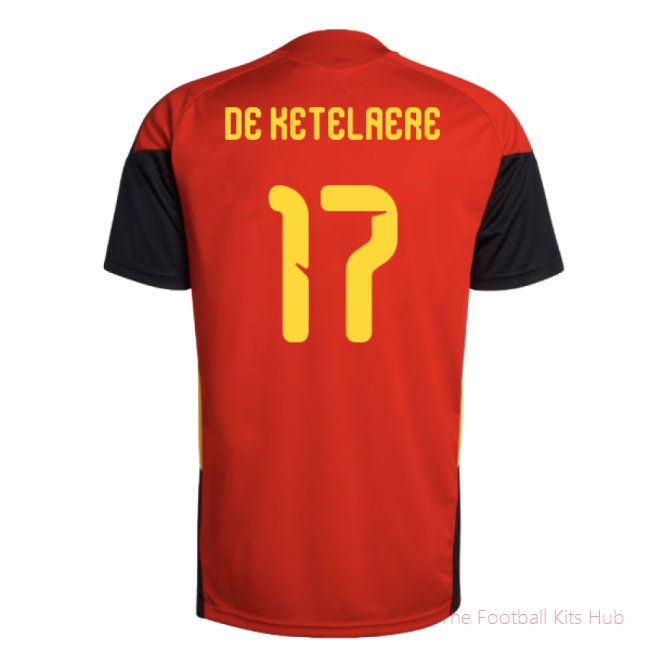 [JED] 2026/27 Belgium Training Jersey (Red) (De Ketelaere 17)