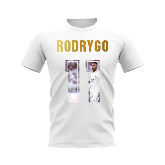 Real Madrid Football T-Shirt (White) Reinforced Seams Moisture Wicking