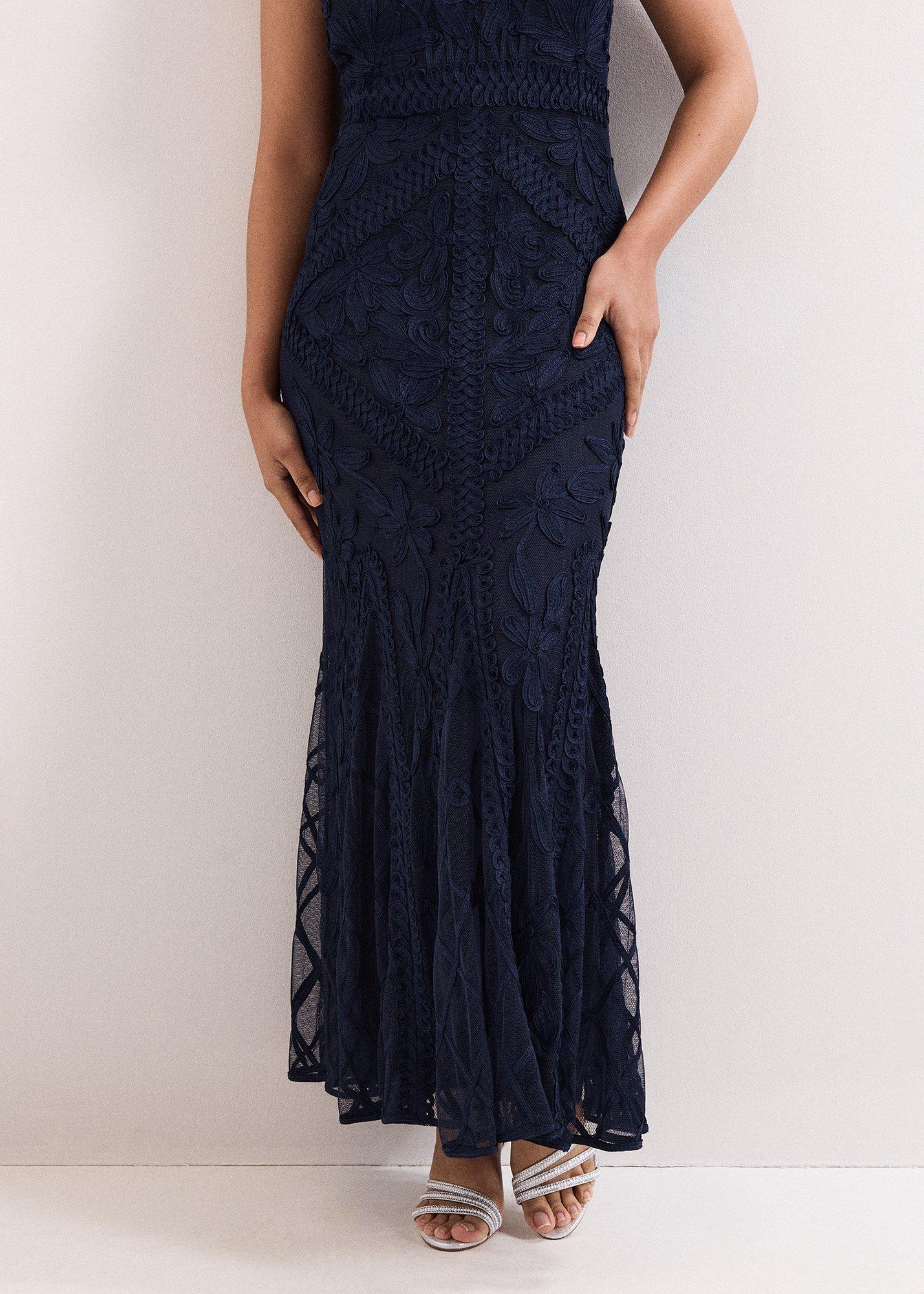 Petite Khiana Tapework Maxi Dress