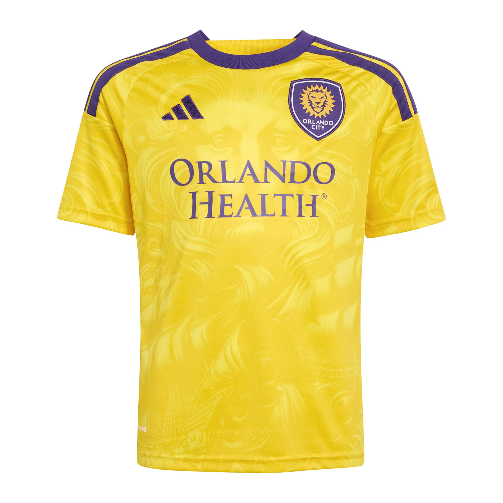 [JED] Orlando City SC Youth 2026 Sunken Treasure Kit Replica Custom Jersey - Gold