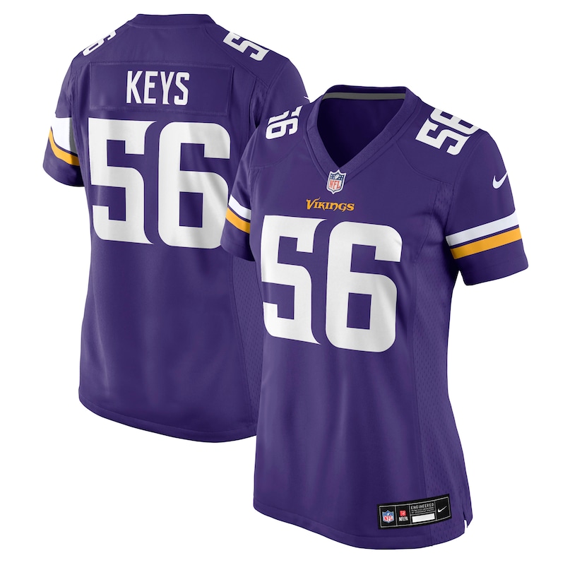 None Austin Keys MIN Vikings Dynamic Genuine Jersey Football Apparel