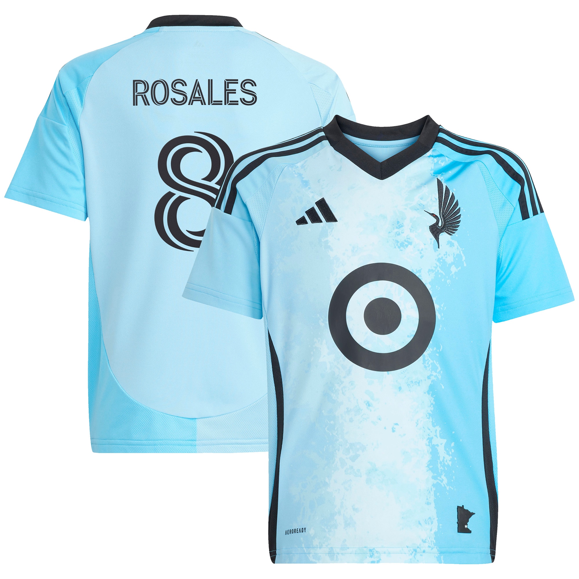 [LK] Joseph Rosales Minnesota United FC Youth 2025 CONVERGENCE Replica Player Jersey - Blue