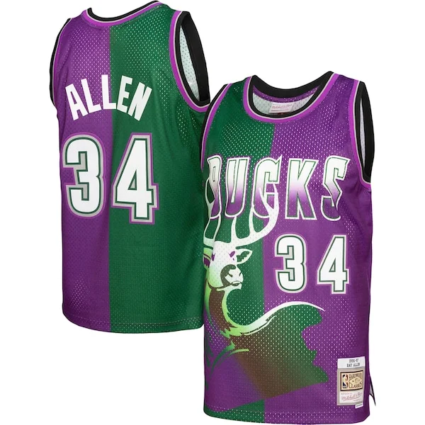 Ray Allen MIL Performance Basketball Jersey - Green - Licensed Product