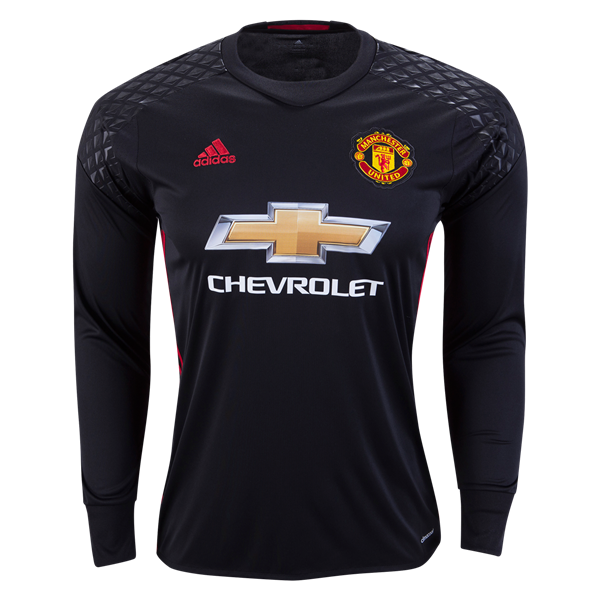 Moisture Wicking Man Utd Manchester United Black Goalkeeper 2016-17