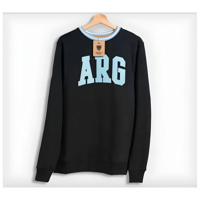 Elite Argentina Retro Football Sweatshirt (Black) Championship