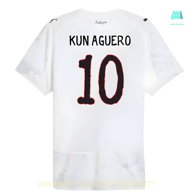 2025-2026 KIDSUPER x Manchester City CWC Authentic Shirt (White) (Kun Aguero 10)
