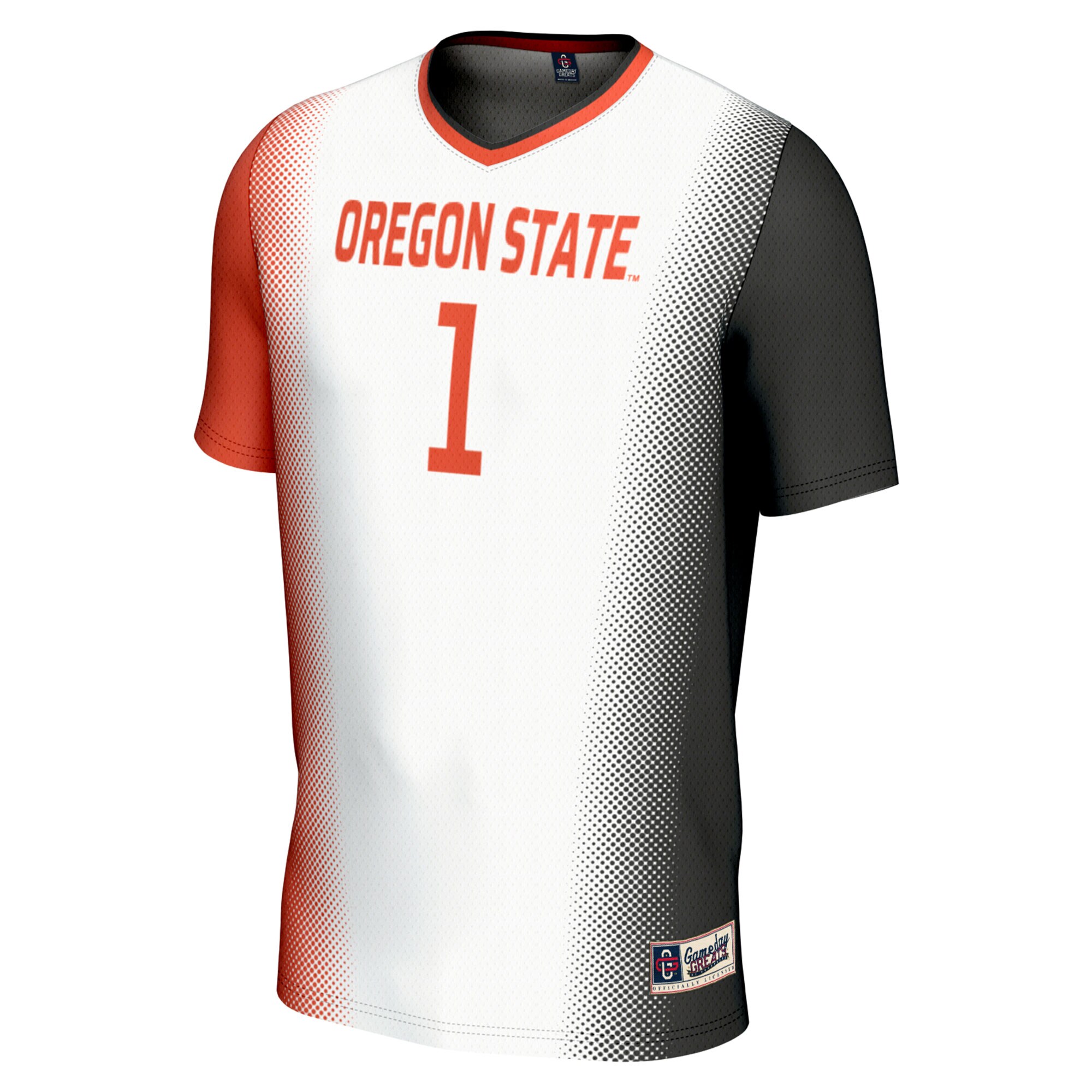 [SD] Oregon State Beavers GameDay Greats Unisex Women's Soccer Fashion Jersey - White