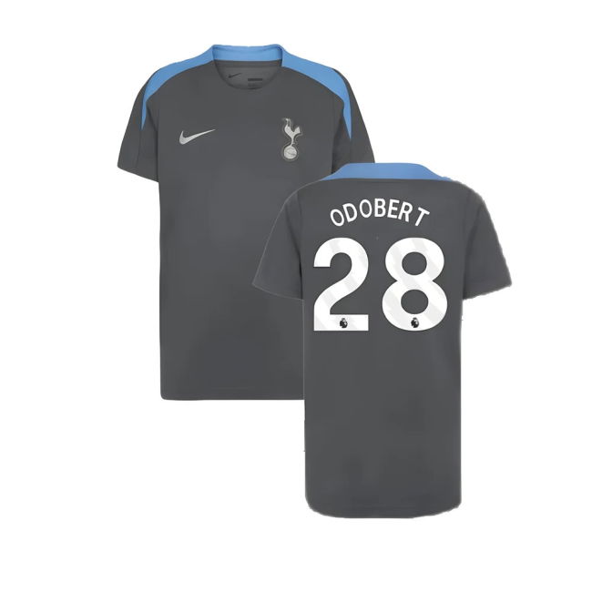 Tottenham 2024-20 Home Football Shirt with Odobert Printing M S Kids