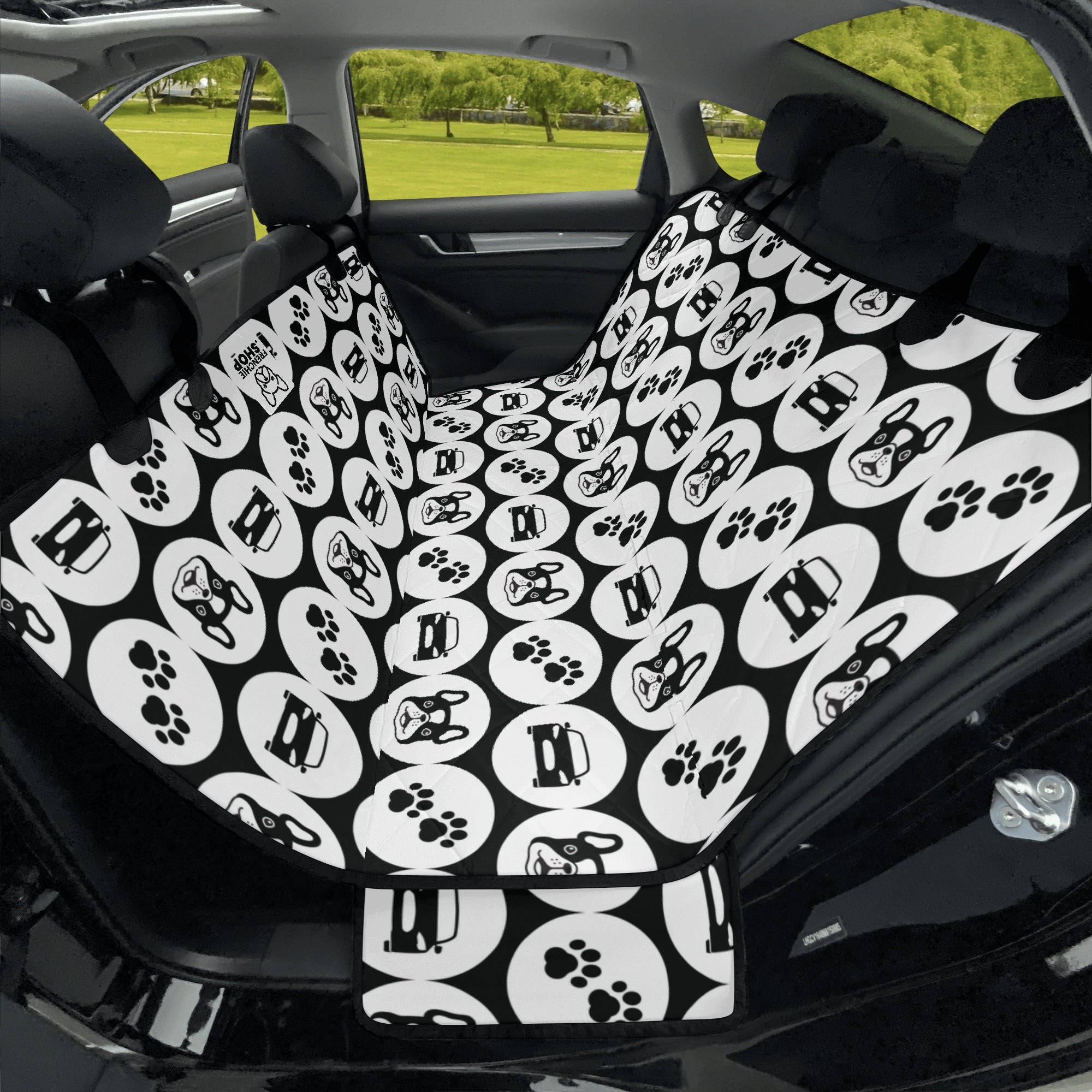 Culture-Inspired Sapphire - Car Pet Seat Covers For French Bulldog as a