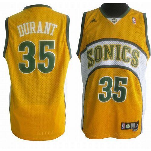 Yellow Kevin Durant #35 Jersey - Affordable Quality Game Day Wear