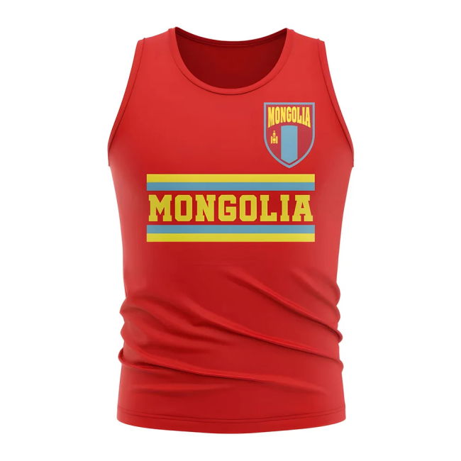 Aero-Dynamic Mongolia Core Football Country Sleeveless Tee (Red)