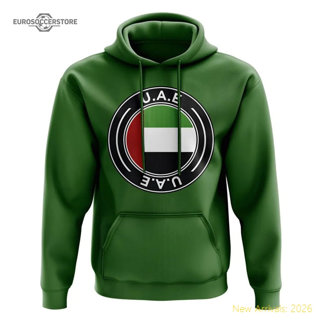 UAE Football Badge Hoodie (Green)
