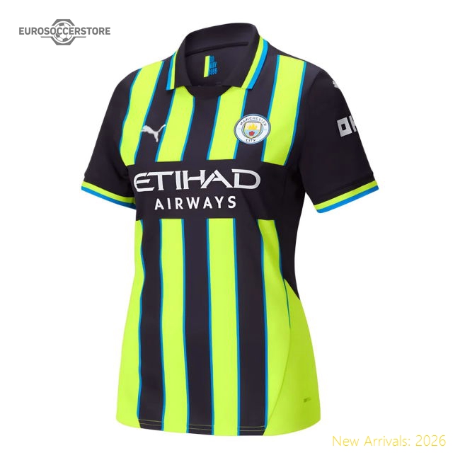 2024-2025 City Man Away Soccer Shirt (Womens) For Premier League Fans