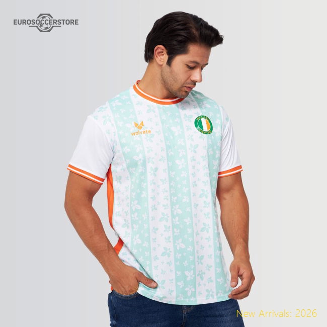 Ireland Legacy Football Jersey White (Wolvate) Adult Short Sleeve