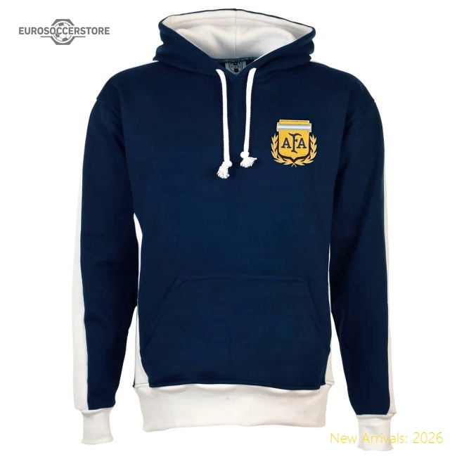 Argentina National Teams Hoodie Navy/White Small - 36-38
