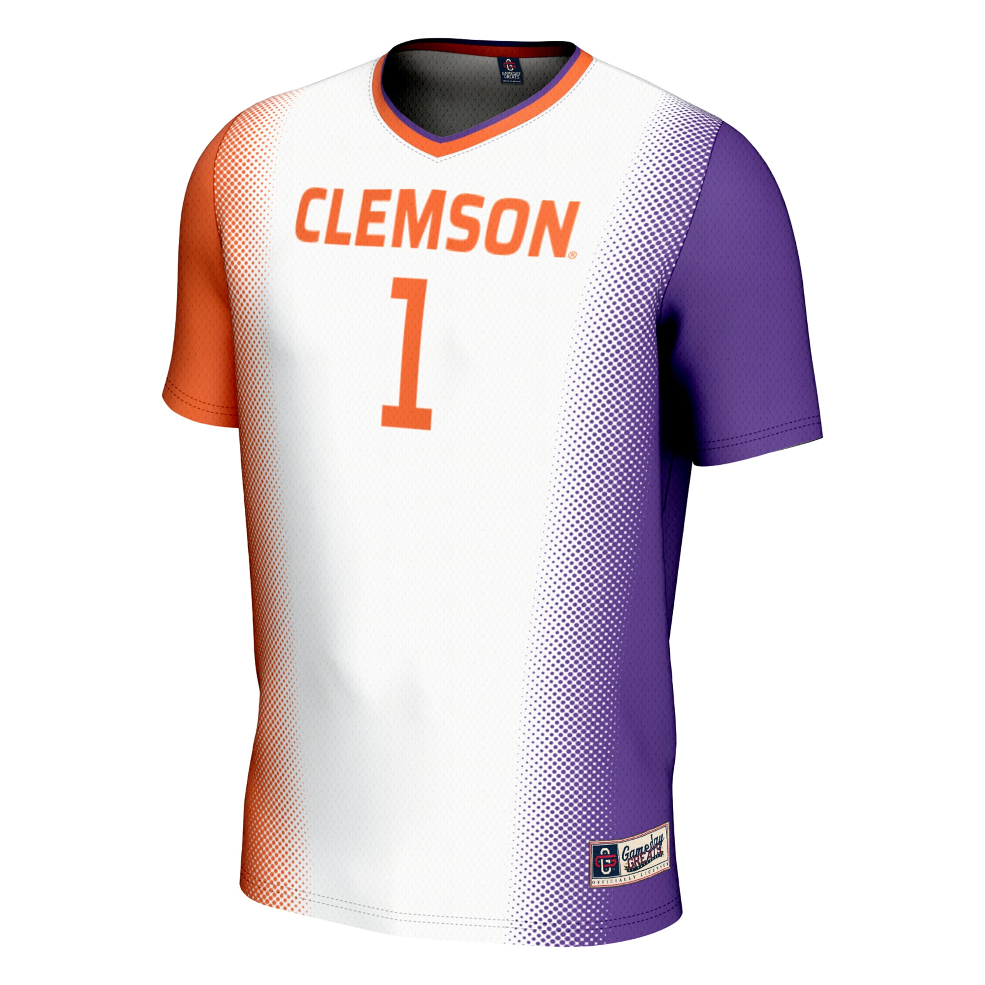 [DDG] Clemson Tigers GameDay Greats Youth Lightweight Women's Soccer Jersey - White