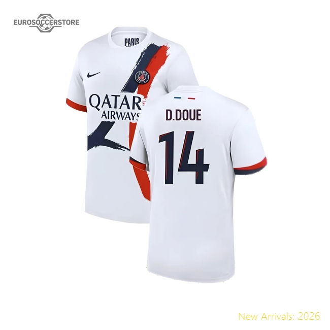 Teams,Psg Psg Away Club 2024-2025 Kit Shirt (D.Doue 14)