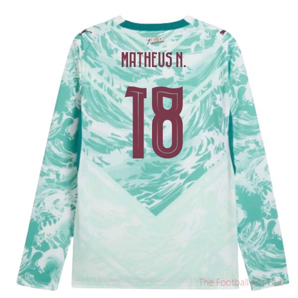 [LK] 2026/27 Portugal Long Sleeves Away Shirt (Matheus N. 18)