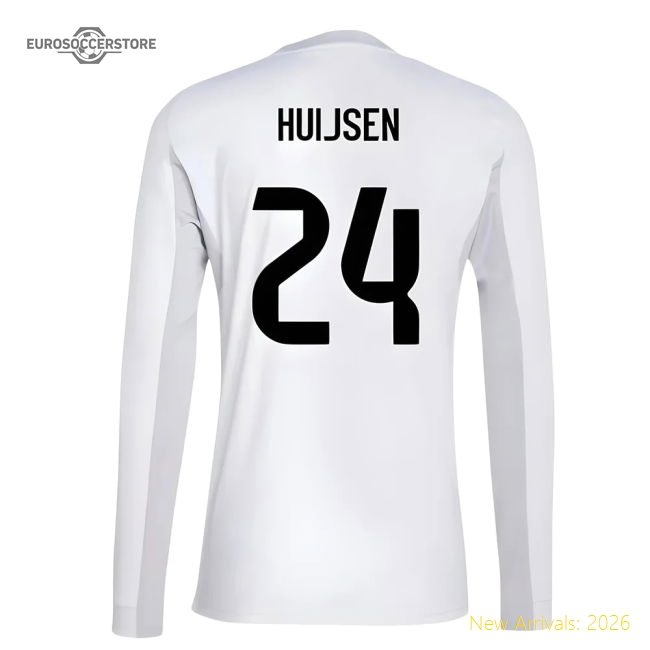 2025-2026 Real Madrid Long Sleeve Home Jersey (huijsen 24)