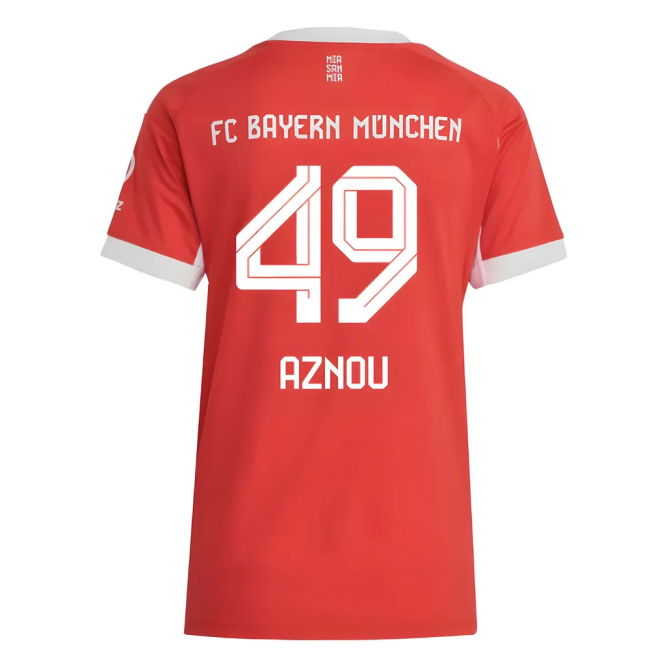 2025-2026 Bayern Home Shirt - Womens (Aznou 49) Antibacterial