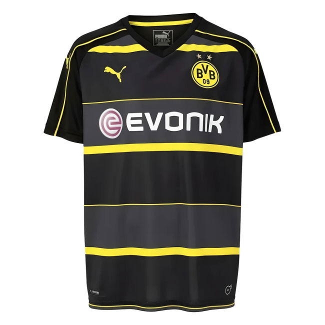 2016-17 BVB Away Stylish Shirt ((Mint) (Mint) Stretch Fabric
