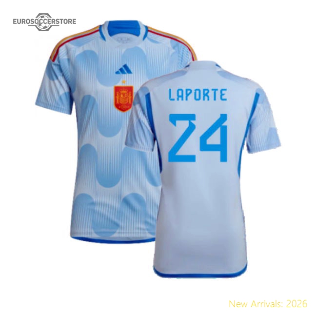 2022-2023 Spain Away Shirt (Laporte 24)