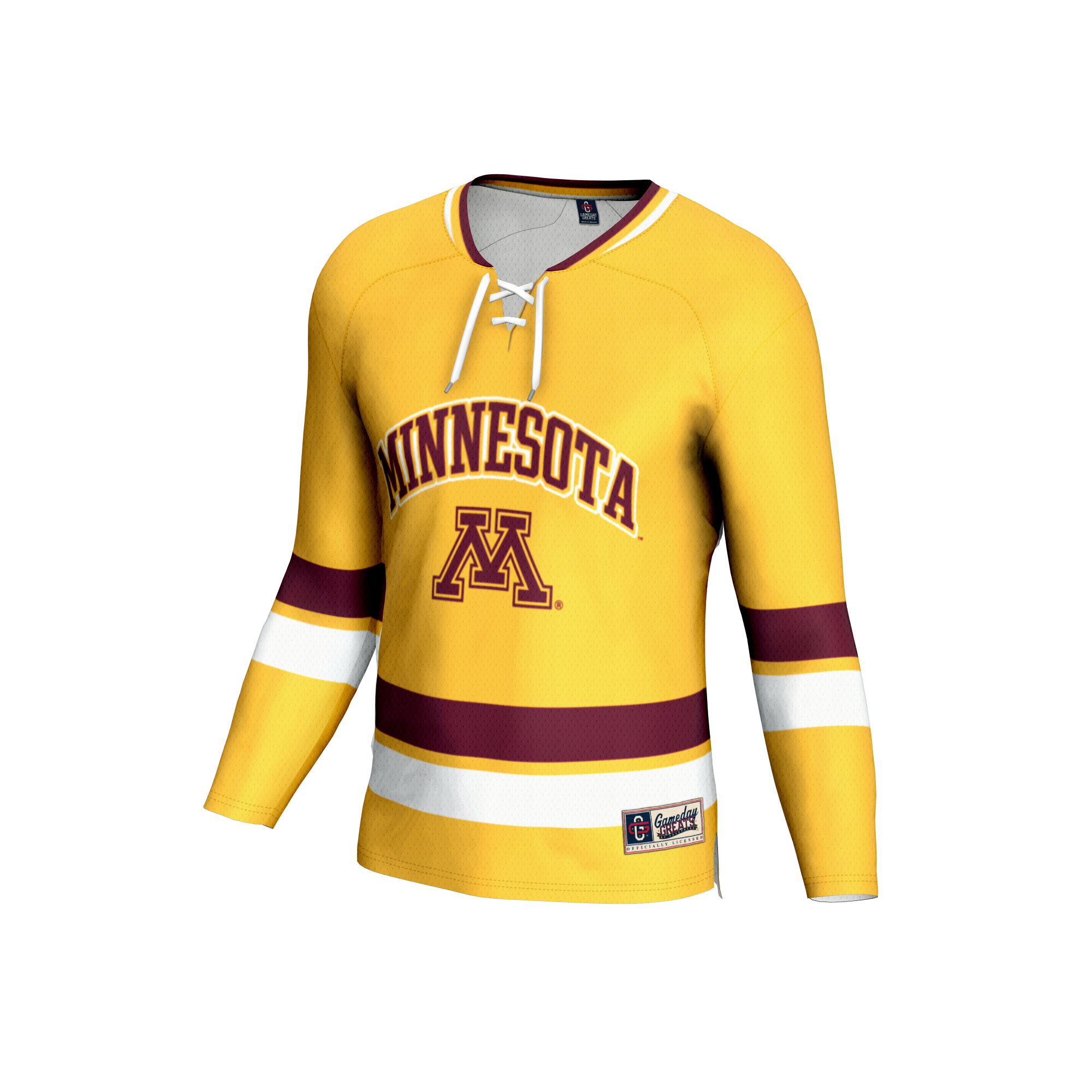 Minnesota Golden Gophers GameDay Greats Unisex Lightweight Men's Hockey Fashion Jersey - Gold