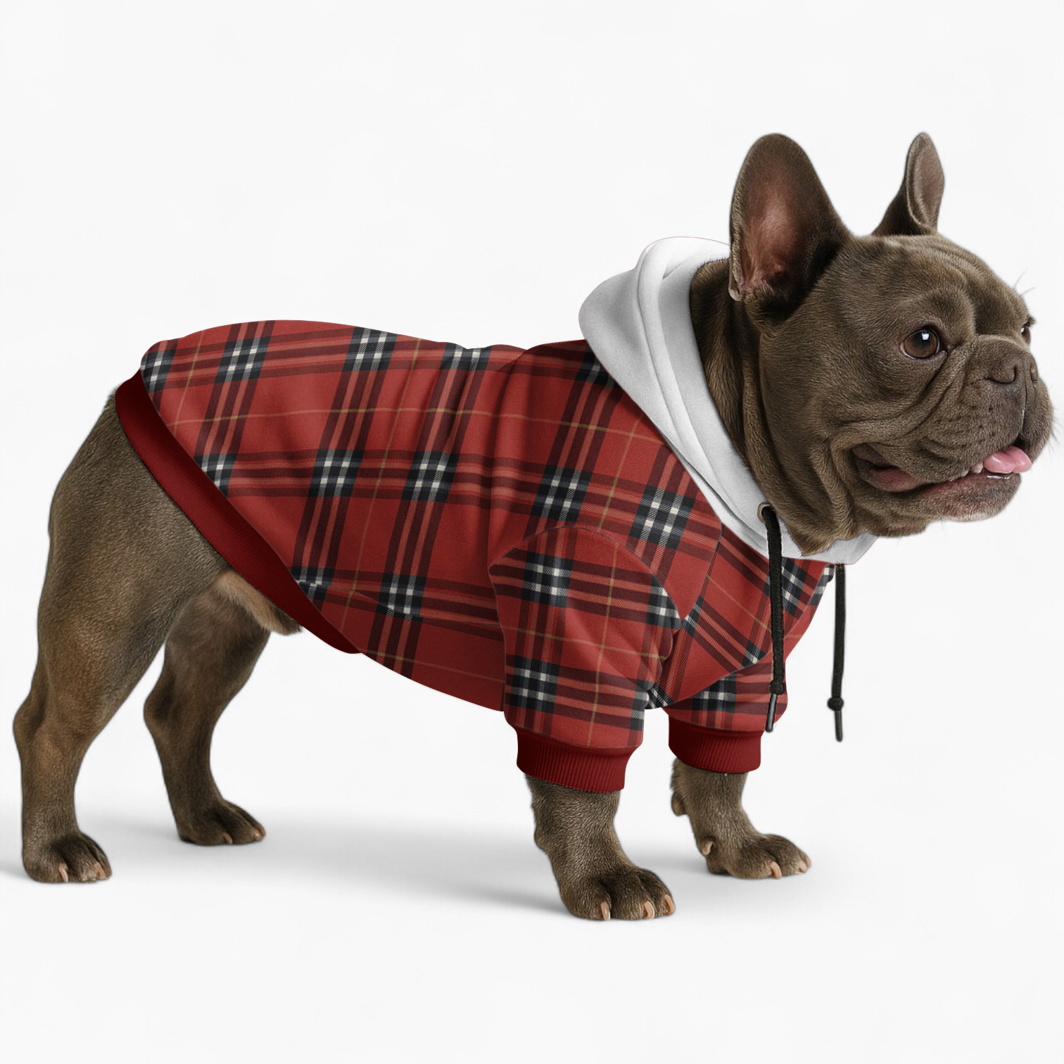 Christmas - Trendy Frenchie Hoodie Frenchie Themed Wear