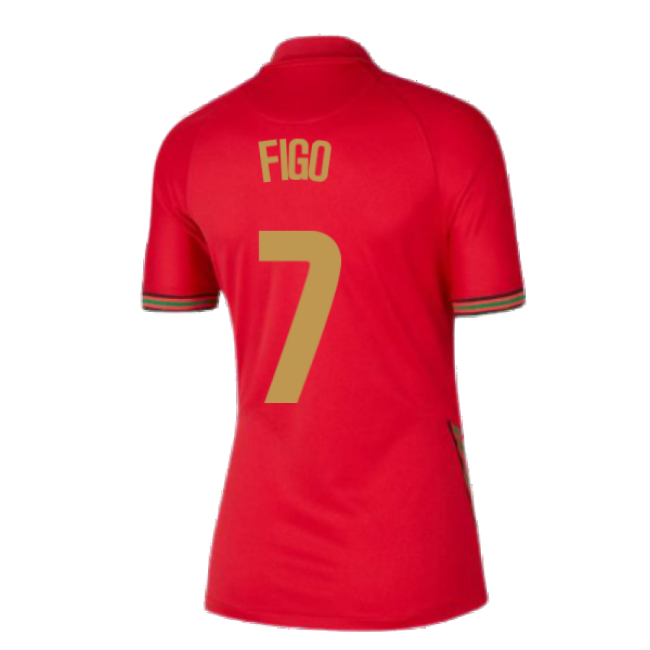 Cheap 2020-2021 Portugal Home Nike Womens Shirt (FIGO 7) Elegant