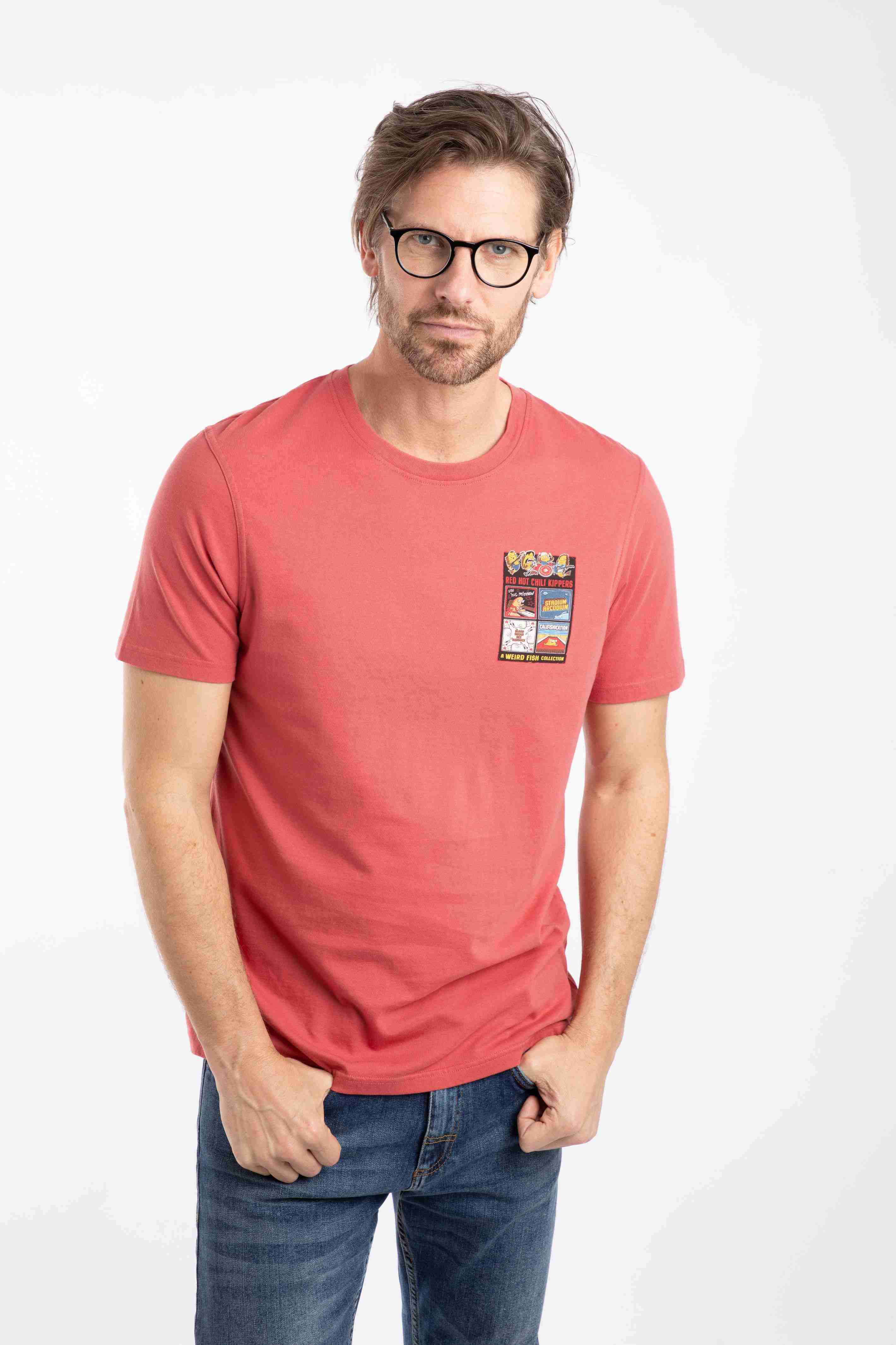 Chili Kippers Back Print Artist T-Shirt Nantucket