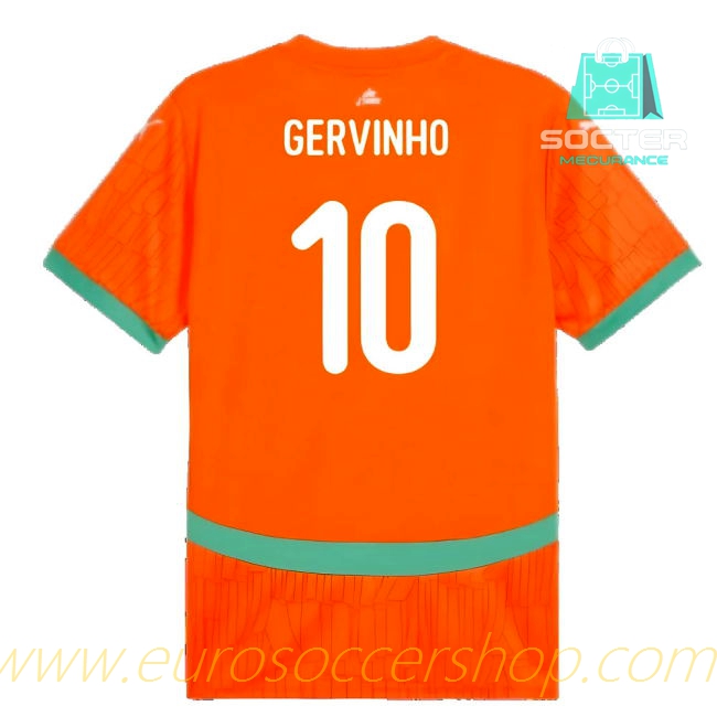 2024-2025 Season Ivory Coast Home Football Shirt (Gervinho 10)