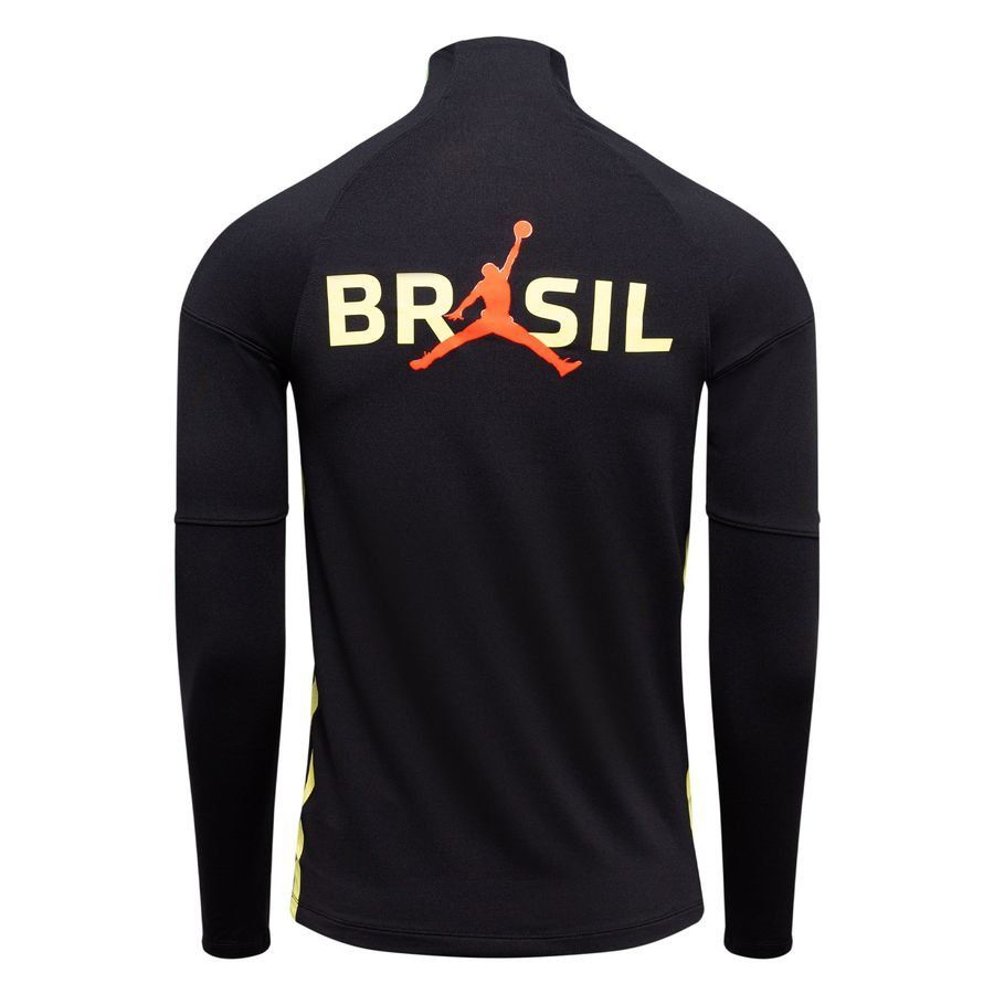 Brazil X Jordan Training Shirt Dri-FIT Strike Drill World Cup 2026 - Black/Yellow