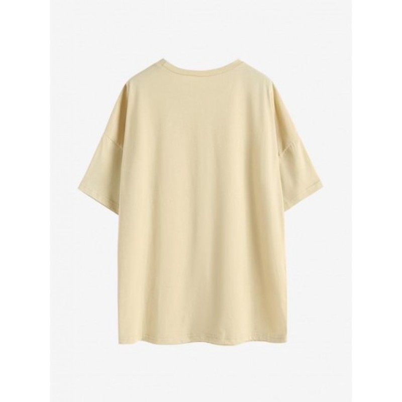 Article Lettering Graphic Oversized T-shirt NV0047