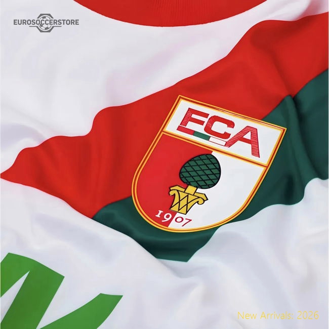 Fc Augsburg Home Kit 2025-2026 Game Replica Jersey