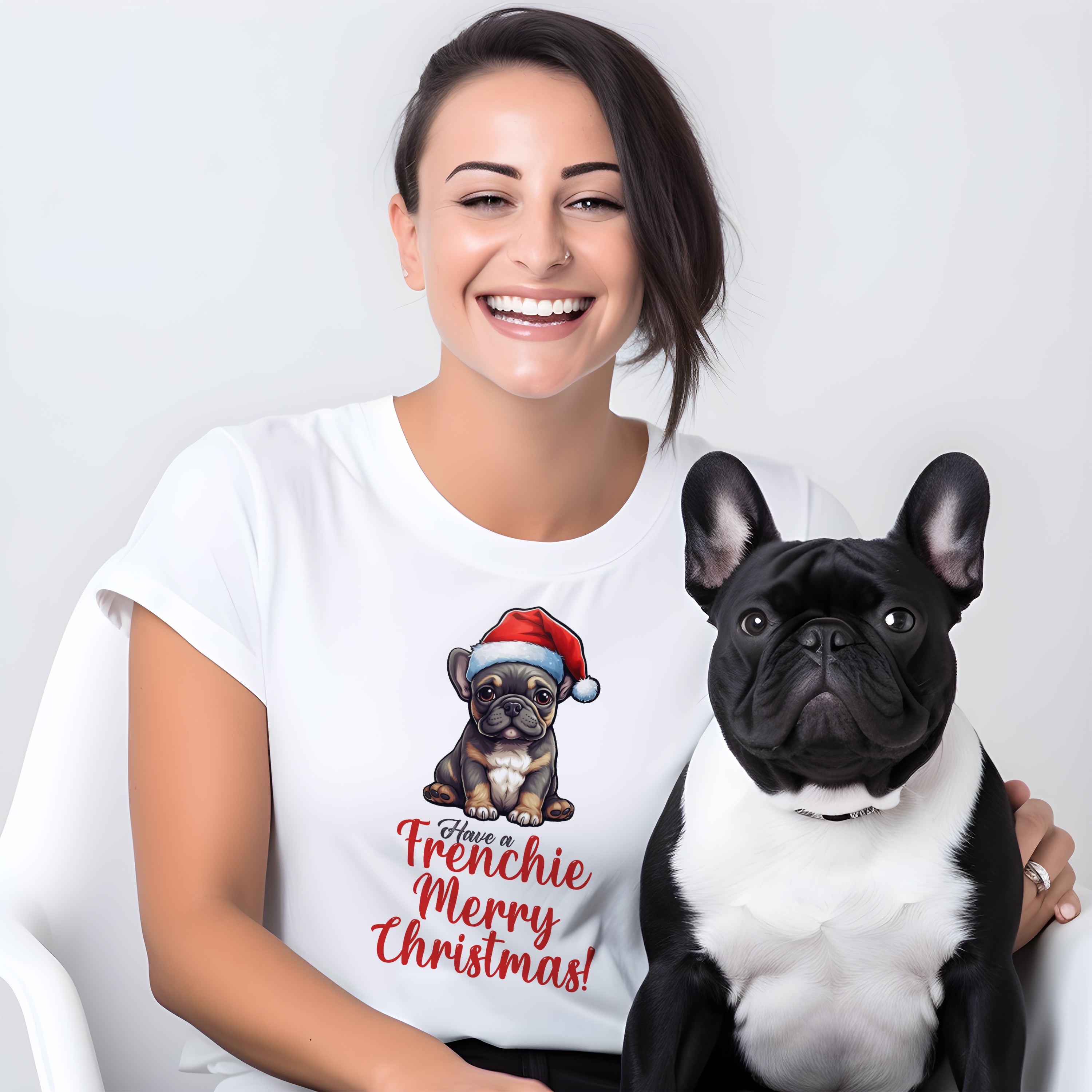 French Bulldog French Bulldog Christmas Unisex T Shirt Durable Dog Item