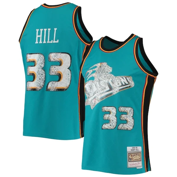 Superior Grant Hill DET NBA Jersey - Team Colors - Value Deal